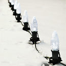 CMS-LAWNSTAKE / Estacas navideñas para césped / Plástico negro - 5" de altura / Paquete de 25