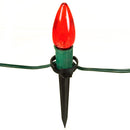 CMS-LAWNSTAKE / Estacas navideñas para césped / Plástico negro - 5" de altura / Paquete de 25