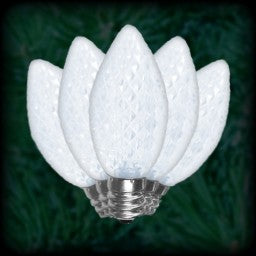 C9-RM-CW Pure White C9 - (25PK Faceted LED G61136)