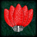 GCH-C9-RM-R Red C9 E17 - (25PK Faceted LED G61139)