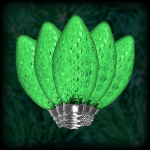 Holiday Lighting GCH-C9-RM-G LED C9 Reemplazo Verde - Facete