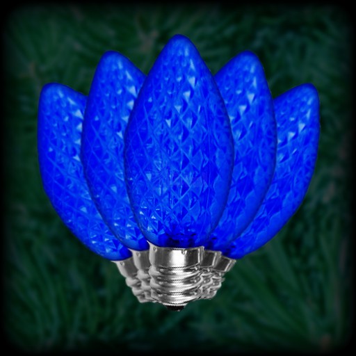 Holiday Lighting GCH-C7-RM-B LED C7 Reemplazo Azul - Facetado