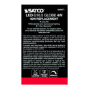 Satco S29871 / 4W / G16 1/2 / Warm White / LED / CL / 27K / 120V / E12 / Box