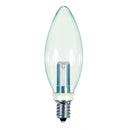 Satco S9152 / 1W / BA9 1/2 / Blanco cálido / CTC / LED / Base de candelabro / 120V / 12 PK / Carded