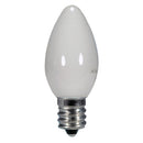 Satco S9157 / 0.5W / C7 / WH / LED / Base de candelabro / 120V / En tarjeta