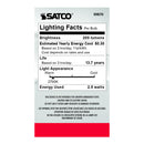 Satco S9870 / 2.5W / G16 1/2 / Warm White / CL / 27K / 120V / E12 / Box