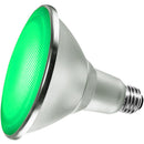 Satco S9481 / 15W / PAR38 / Verde / LED / 40' / Base mediana / 120V / Caja