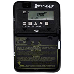 Intermatic 24 Hr Elec, Time Switch, 30A 120-277V 1 Circuit